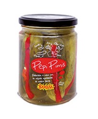 Pepinillo relleno pimiento "Pepi-Pimes"